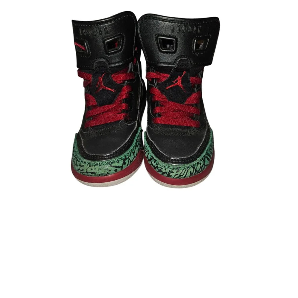 Nike Air Jordan Spizike Black Varsity Red Classic Green 317700-026 Size 11C